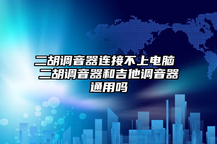 二胡调音器连接不上电脑 二胡调音器和吉他调音器通用吗